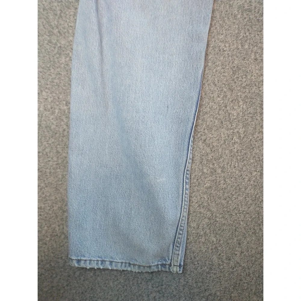 Levis 550 Relaxed Fit Tapered Leg Distressed Jeans Light Wash Mens 34x31 Vintage